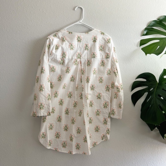 Women's Dessous Loungewear Fair Trade Goldie Block Print Tunic - Picture 5 of 9